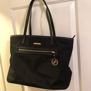Michael Kors Black Large Purse with Gold Zipper